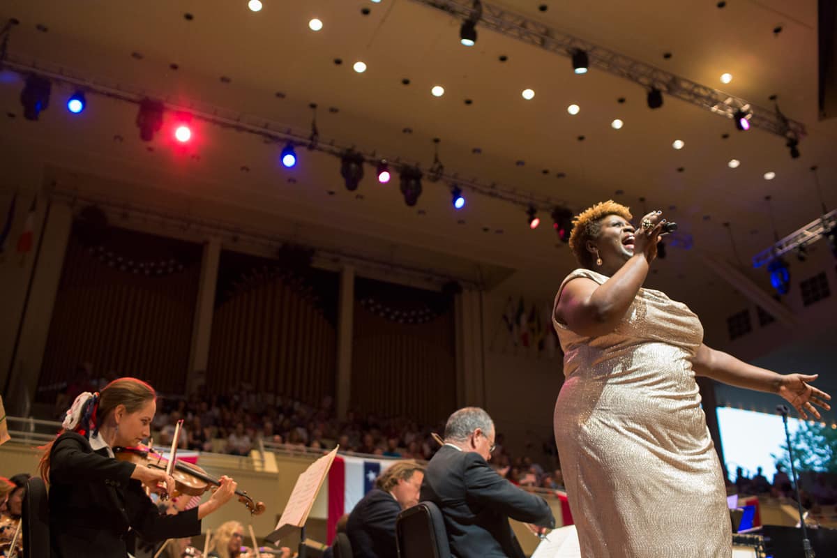 Capathia Jenkins performing with the CSO