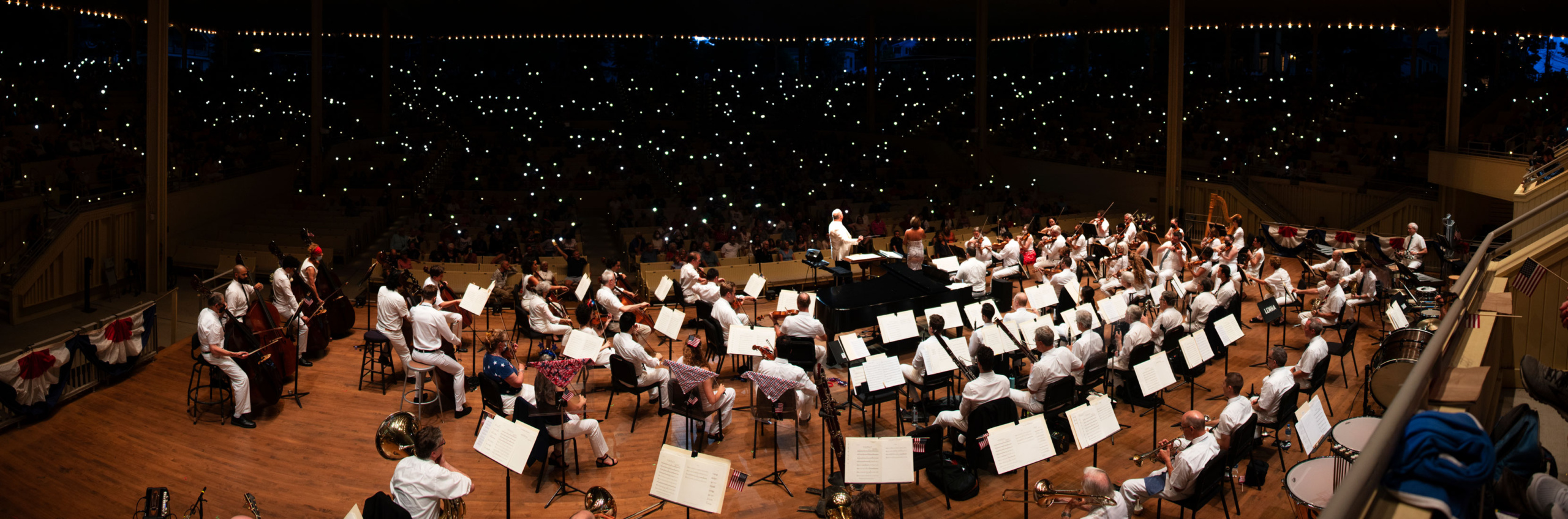 The Chautauqua Symphony Orchestra performing the 4th of July Pops concert