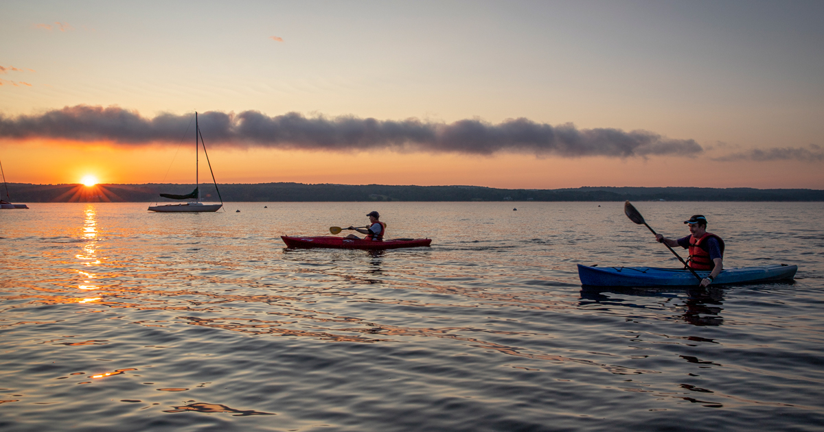 Sunrise kayaking