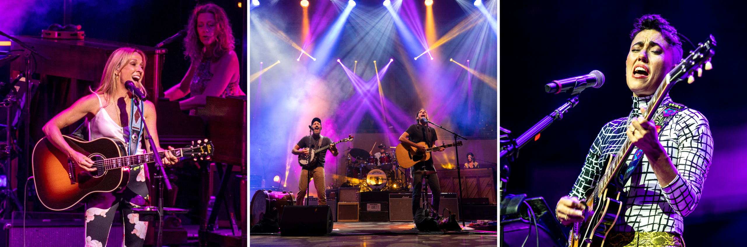 Sheryl Crow, The Avett Brothers and Gina Chavez performing at Chautauqua