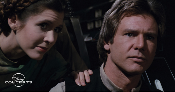 Han Solo and Princess Leia in Star Wars Return of the Jedi