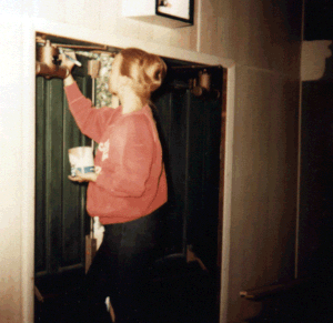 Merrillie painting in the cinema