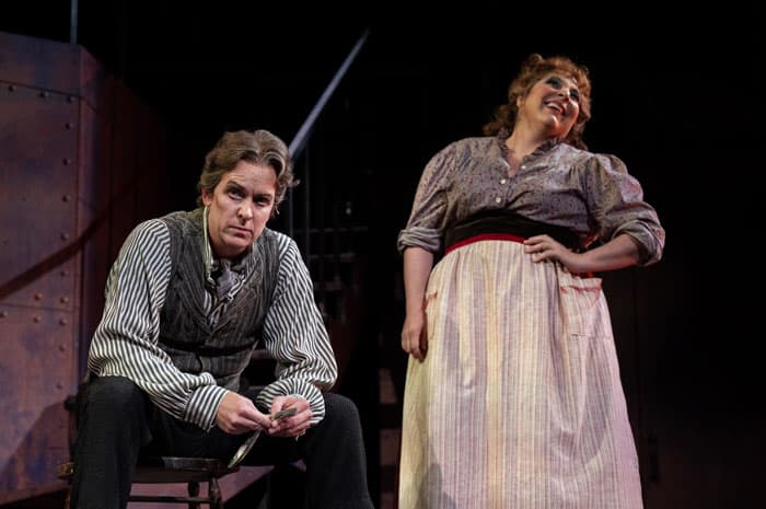 Kevin Burdette and Eve Gigliotti in Sweeney Todd