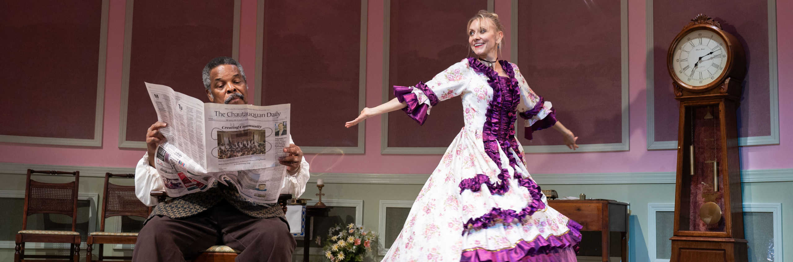 Guest artists perform on stage during CTC's production of Pride and Prejudice