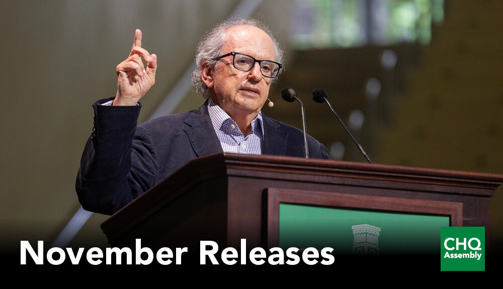 November Releases and a photo of Norman Ornstein giving a lecture