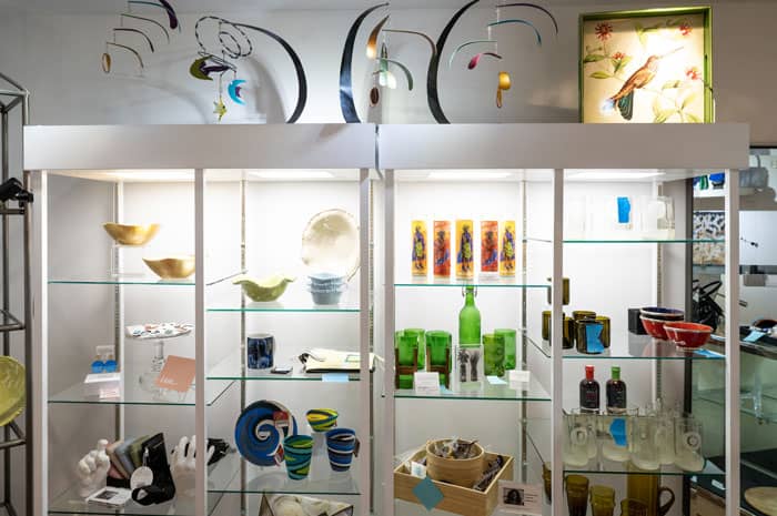 Products on display in The Gallery Store