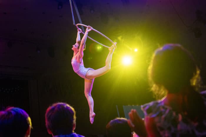 A circus performing in the Amphitheater
