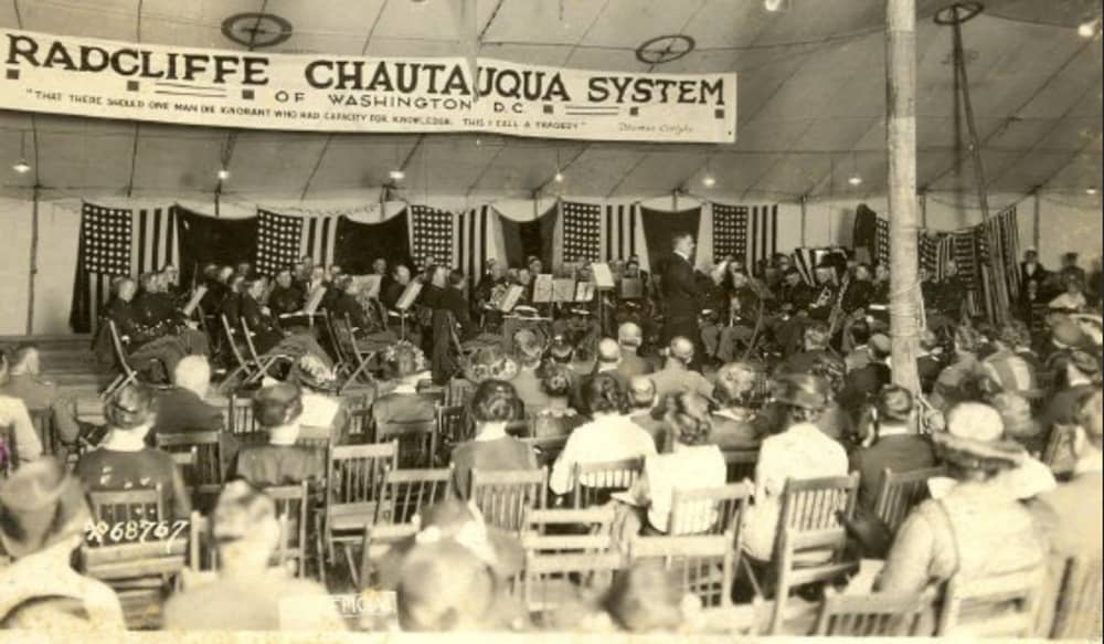 Performance at Radcliffe Chautauqua System. C.1920.