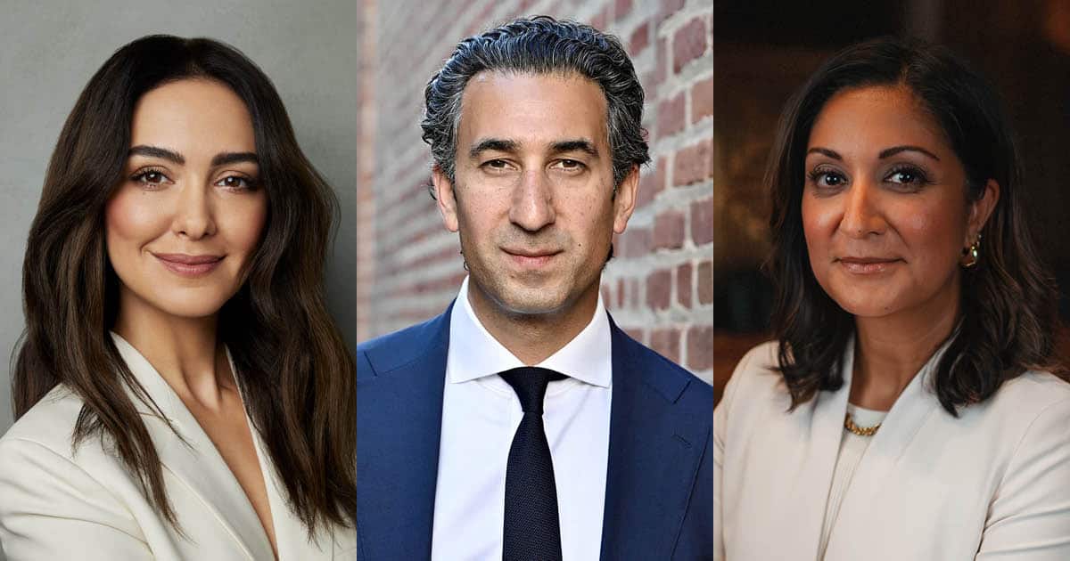 Nazanin Boniadi, Karim Sadjadpour and Amna Nawaz
